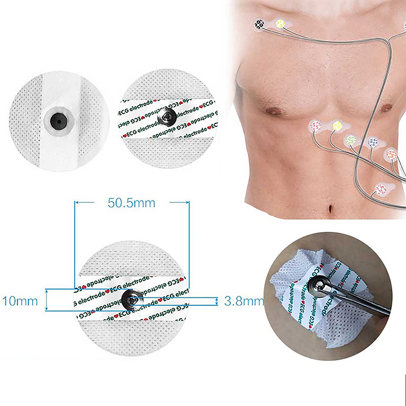 50 ชิ้น/ถุง แผ่นอิเล็กโทรดแบบใ - Ecg Patch Monitor บทวิจารณ์และราคา